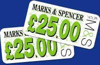 M&S £25.00 Vouchers